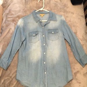Blue jean button up!